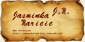 Jasminka Maričić vizit kartica